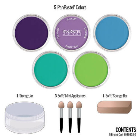 PanPastel Bright Cool Set 5 Pans A
