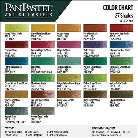 PanPastel Shades Set 27 Pans B