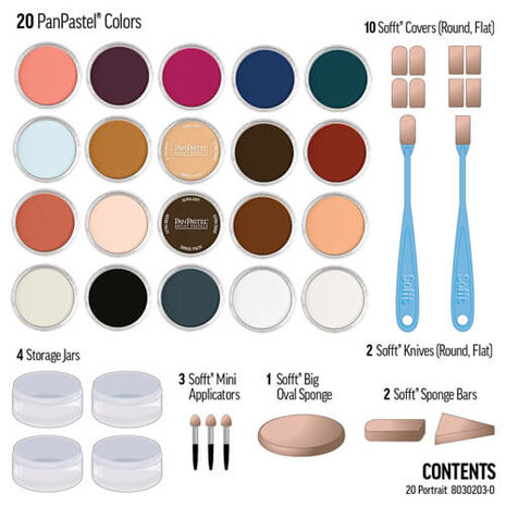 PanPastel Portrait 20 Set 20 Pans A