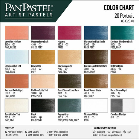 PanPastel Portrait 20 Set 20 Pans B
