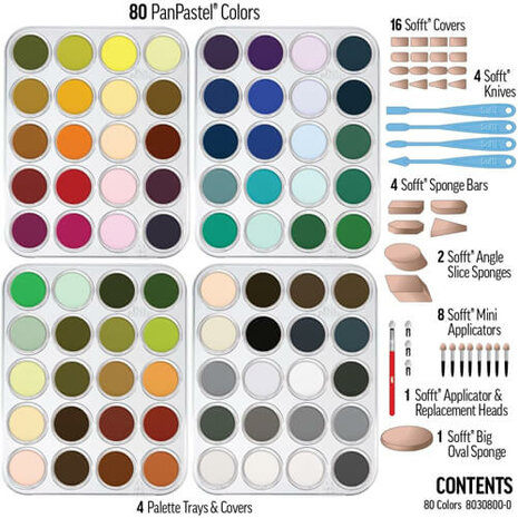 PanPastel All Colours Set 80 Pans 9ml C