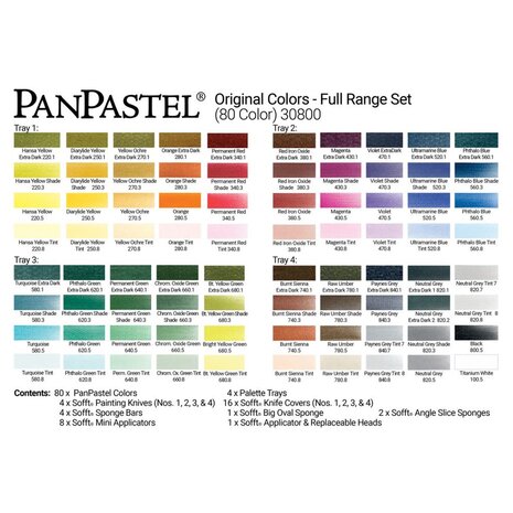 PanPastel All Colours Set 80 Pans 9ml H