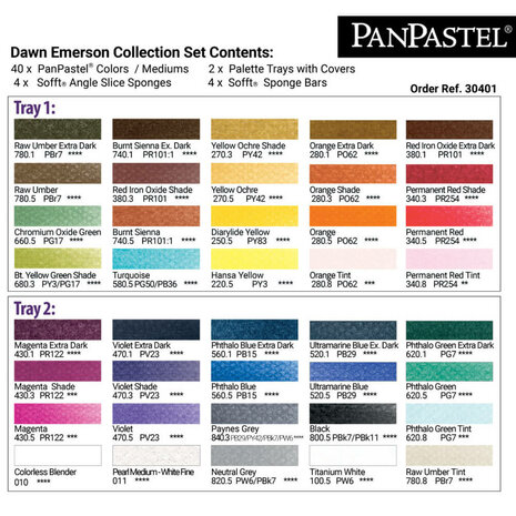 PanPastel Dawn Emmerson Collection Set 40 Pans D
