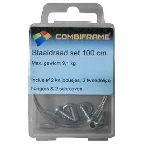 Ophang Set Staaldraad 100cm 9kg