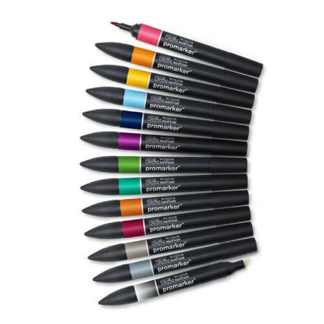 Winsor & Newton Promarker Brush Set Tattoo Tones 13pcs 2