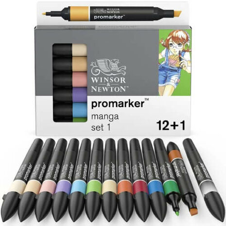 Winsor & Newton Promarker Set Manga Expansion 1 13pcs