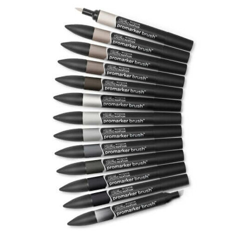 Winsor & Newton Promarker Brush Set Neutral Tones 13pcs 2