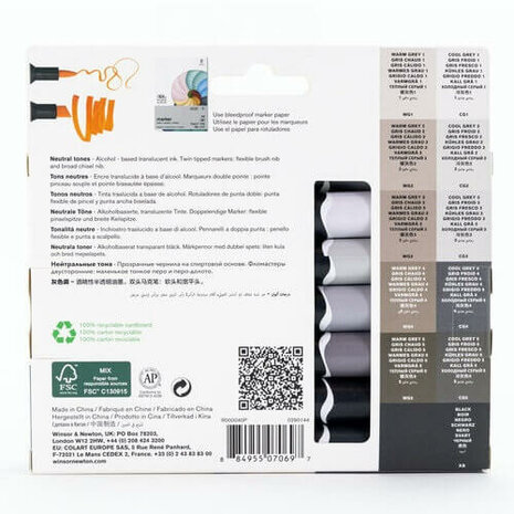 Winsor & Newton Promarker Brush Set Neutral Tones 13pcs 4