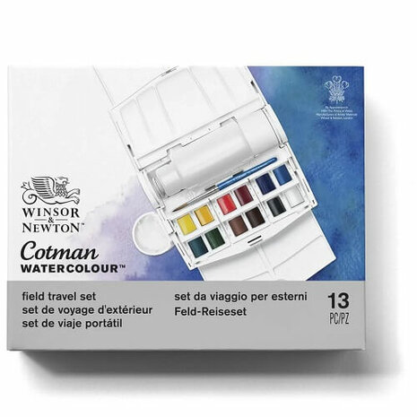Winsor & Newton Cotman Field Plus Aquarelset 12 napjes