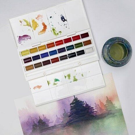Winsor & Newton Cotman Studio Aquarelset 24 hele napjes 3