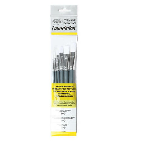 Winsor & Newton Foundation Acrylverf Penselen Set 1