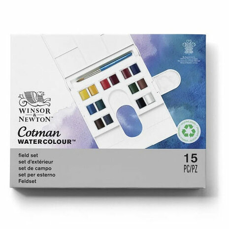 Winsor & Newton Cotman The Compact Aquarelset 14 napjes