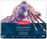 Derwent Coloursoft Potloden 24 delige set Derwent Coloursoft Potloden 24 delige set