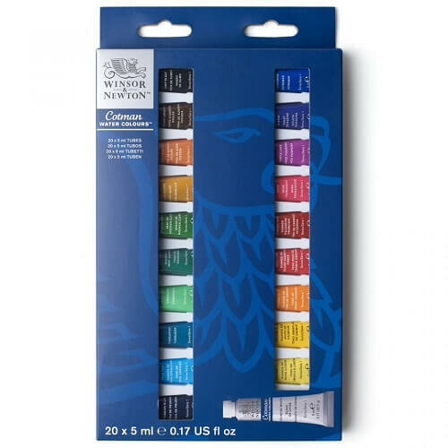 Toon details van Winsor & Newton Cotman Tubes Collection 20x5ml https://www.canvas-schildersdoeken.nl/Files/10/304000/304659/ProductPhotos/Large/2414078597.jpg